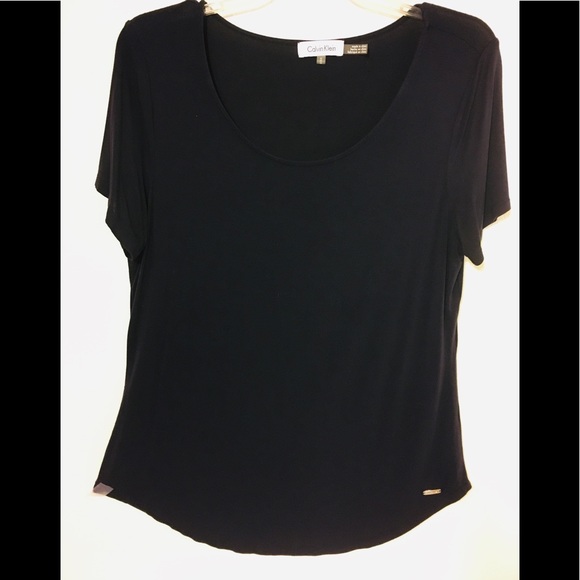 Calvin Klein Tops - 🦋CALVIN KLEIN COTTON BLEND TOP WITH METAL LOGO